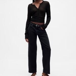 Gap 90s Loose Low Rise Jeans Black